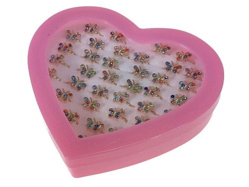 Pierścionek Adar zestaw 36szt. motylki