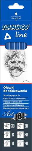 Ołówek Flamingo Line w kartonowym pudełku