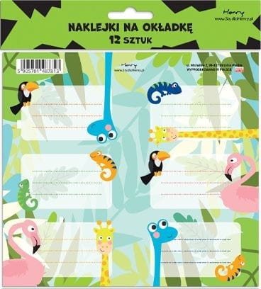 Naklejka na zeszyt Henry 2 Żyrafa (5905701487813)