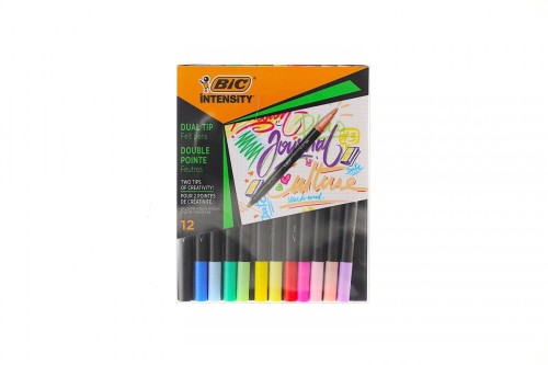 Marker permanentny Bic Kids DUAL TIP, mix okrągła końcówka (503847)