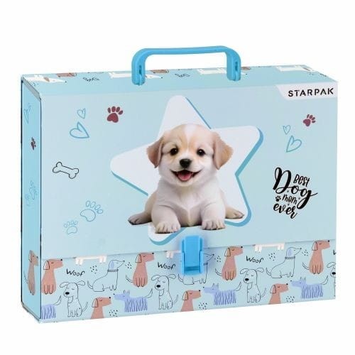 Teczka z szerokim grzbietem na zatrzask Cuties Doggy A4 różne [mm:] 210x297 Starpak (559322)