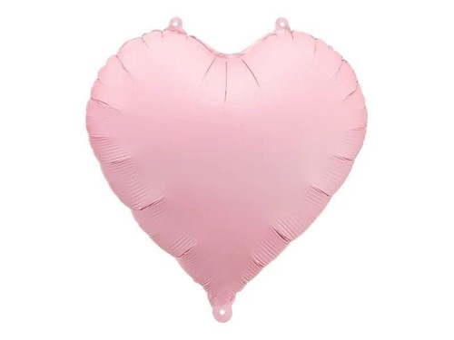 Balon foliowy Partydeco serce różowe, 45cm 18cal (FB9T-081)