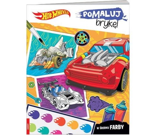 Książka dla dzieci Ameet Hot Wheels™. Pomaluj brykę! (MAK 1601)