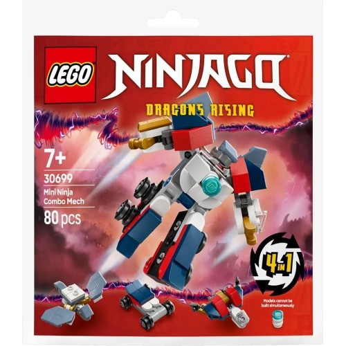 Klocki konstrukcyjne Lego Ninjago Wielofunkcyjny minimech ninja (30699)