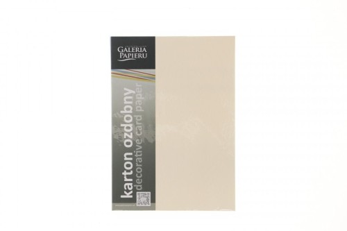 Papier ozdobny (wizytówkowy) Galeria Papieru czerpany krenowy A4 kremowy 180g (201422)