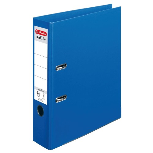 Segregator dźwigniowy Herlitz Max.File 10834331 Voll A4 80mm niebieski (300002678)