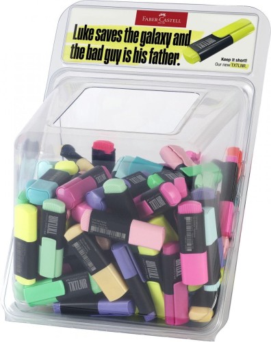 Zakreślacz Faber Castell Display mini txtlnr neon i pastel 100 szt (154202 FC)