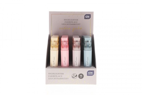 Zakreślacz Interdruk Satin Gold 16 szt mix
