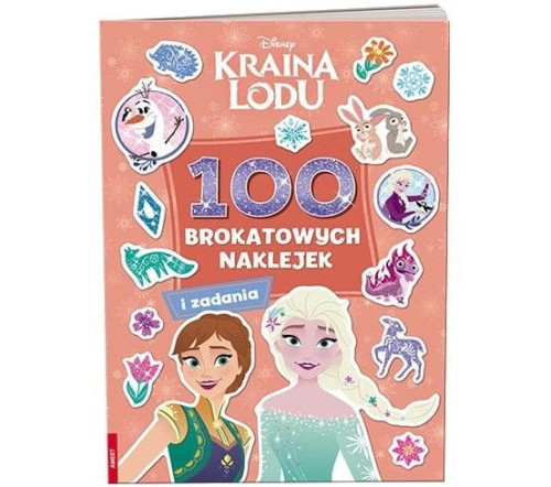 Książeczka edukacyjna Ameet Kraina Lodu. 100 Brokatowych Naklejek (NB 9109)