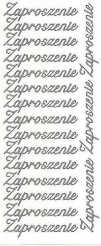 Naklejka (nalepka) Farro Zaproszenie srebrne (101)