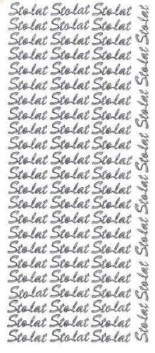 Naklejka (nalepka) Farro Sto lat srebrne (009)