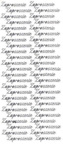 Naklejka (nalepka) Farro Zaproszenie srebrne (004)