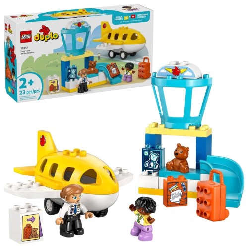 Klocki konstrukcyjne Lego Duplo Pierwszy raz na lotnisku (10443)
