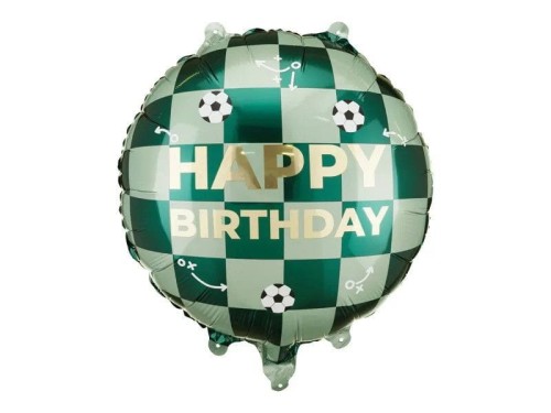 Balon foliowy Partydeco Happy Birthday piłki 18cal (FB296)