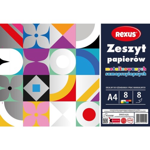 Zeszyt papierów kolorowych Beniamin metalizowanych A4 (2129)