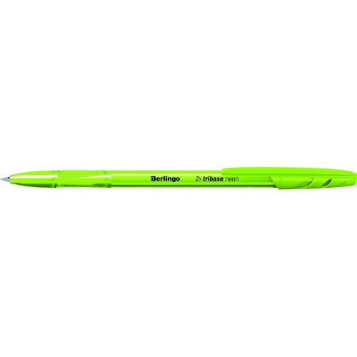 Długopis Berlingo Tribase Neon kulkowy niebieski 0,7mm (265896)