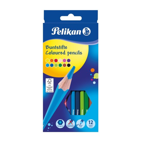 Kredki ołówkowe PN724005 12 kol. Pelikan (100401614)