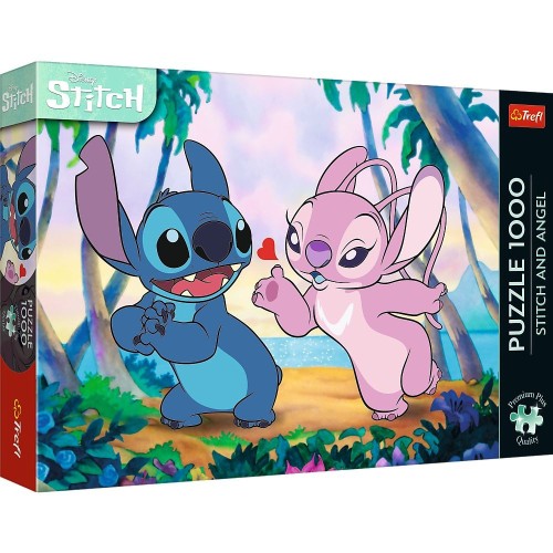Puzzle Stitch Premium Plus Stitch i Angel 1000 el. Trefl (12079)