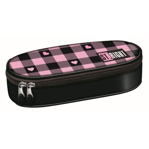 Saszetka Z Usztwnianą Klapką PINK CHECKERED mix St.right (PC-01)