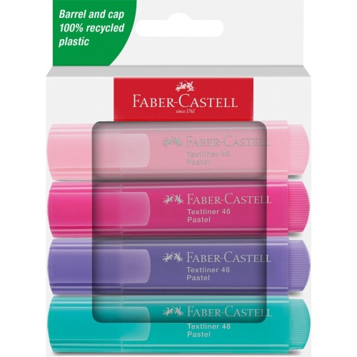 Zakreślacz 4 kol. Faber Castell (254654 FC)