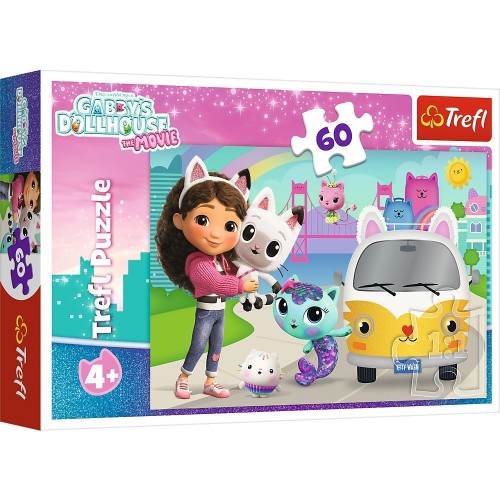 Puzzle Gabby Gabby i kocie przygody 60 el. Trefl (17415)