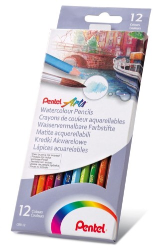 Kredki akwarelowe 12 kol. Pentel (CB9-12U)