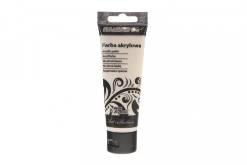Farba akrylowa perłowy kolor: perłowy biały 75ml Flamingo Line (175)