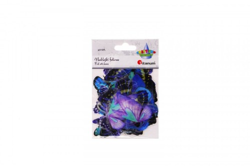 Naklejka (nalepka) Craft-Fun Series Motyle niebieskie foliowe Titanum (25MD009)