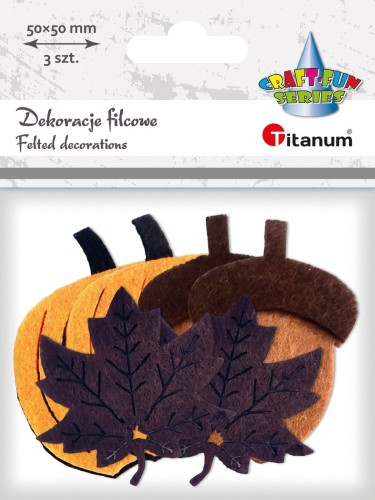 Ozdoba filcowa Craft-fun Jesień Titanum Craft-fun (EA975)