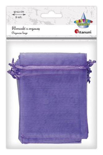 Organza Craft-Fun Series Woreczki z organzy wrzosowe Titanum (25BJ033127-7)