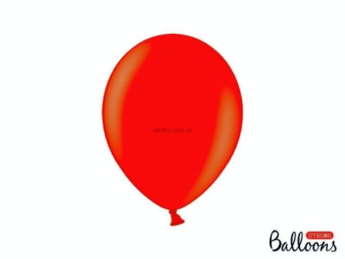 Balon gumowy Party Deco BALONY STRONG METALLIC metalizowany 50 szt czerwony 270mm Partydeco (SB12M-007J/50)