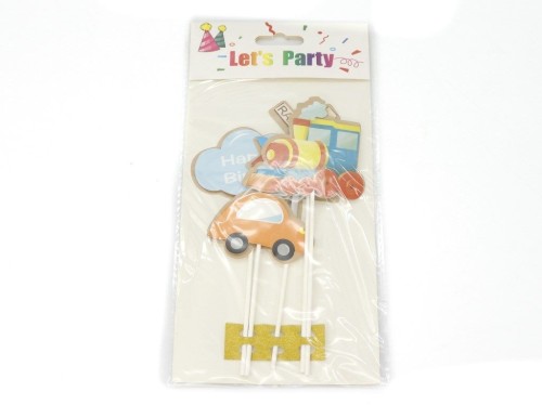 Dekoracja na tort topper pojazdy One Dollar (362253)