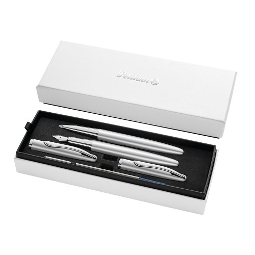 Zestaw piśmienniczy Jazz Noble Elegance silver pióro wieczne + pióro kulkowe Pelikan (400197476)