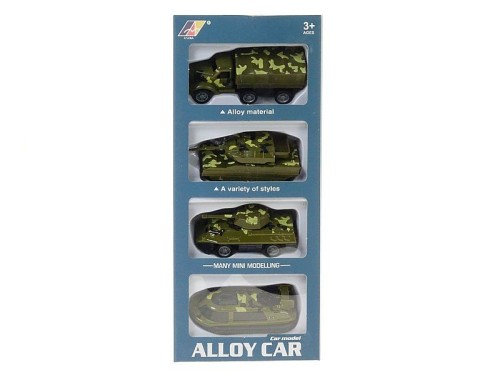 Samochód  policyjny zestaw 4 aut metalowych Adar (569379)