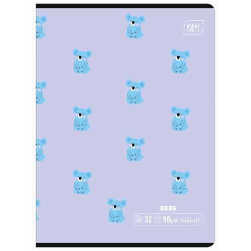 Zeszyt BEBE KIDS A5 32k. 90g trzy linie Interdruk