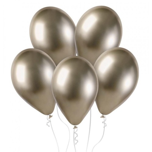 Balon gumowy Shiny 13 cali, 50 sztuk złoty 5cal Godan (GB120/85)