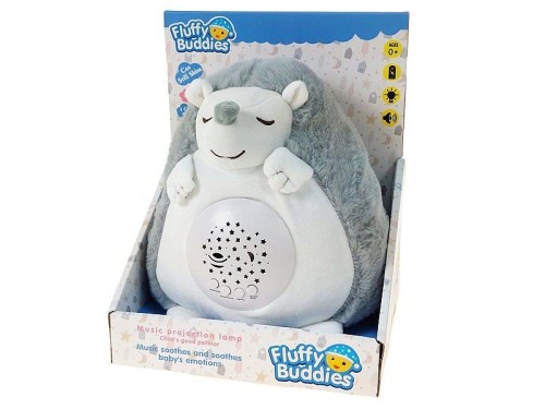 Pluszak interaktywny jeż z projektorem i dźwiękiem - pozytywka, na baterie Adar (603394)