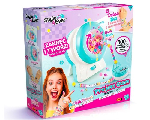 Zestaw kreatywny dla dzieci Projekt Glam Zakręcony kreator bransoletek Epee (EP60468)