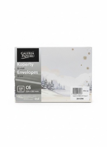Koperta magia zimy C6 Galeria Papieru (280298) 10 sztuk