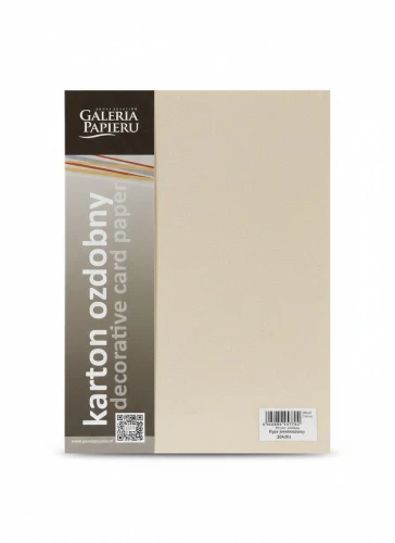 Papier ozdobny (wizytówkowy) Ryps A4 beżowy 250g Galeria Papieru (204701)