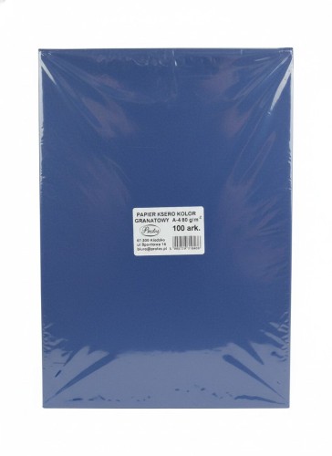 Papier kolorowy A4 granatowy 100k. 80g Protos
