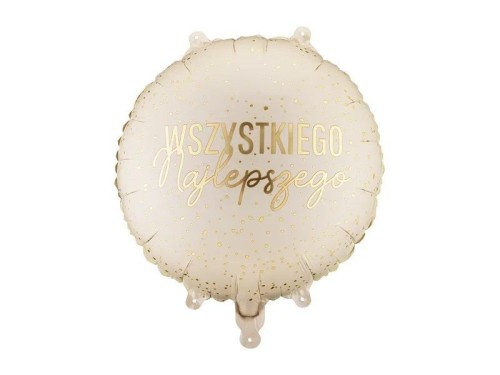 Balon foliowy pastylka 'Wszystkiego Najlepszego' 18cal Partydeco (FB345)