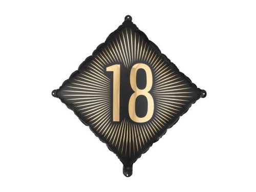 Balon foliowy 18, 46x46 cm Partydeco (FB362-18)
