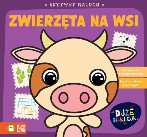 Książka dla dzieci Aktywny maluch. Zwierzęta na wsi cm Zielona Sowa