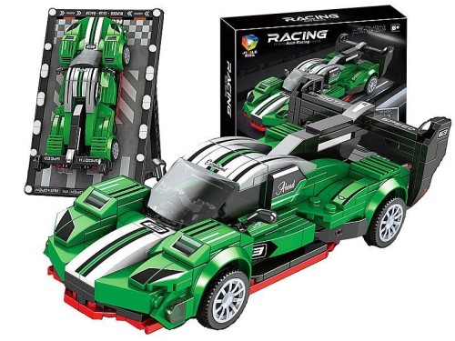 Klocki konstrukcyjne model auta, z podstawką Adar (630703)