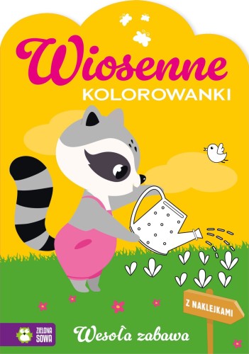 Książka dla dzieci Wiosenne kolorowanki. Wesoła zabawa cm Zielona Sowa