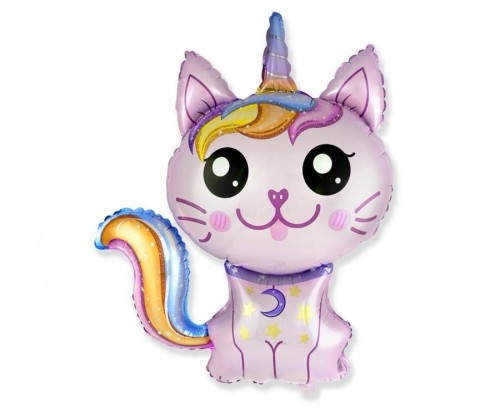 Balon foliowy Magiczny kot (różowy) 24cal Godan (C901797F)