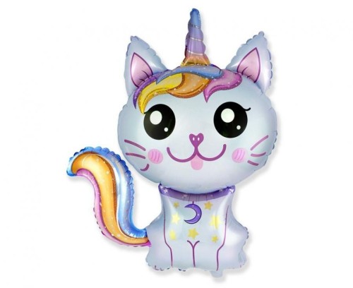 Balon foliowy Magiczny kot (niebieski) 24cal Godan (C901797A)