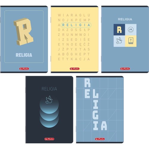 Zeszyt Religia mix A5 60k. 70g krata Herlitz (400206356)