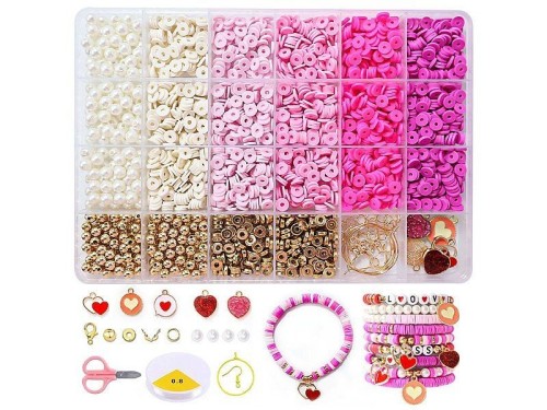 Koraliki dla dziewczynki do nawlekania, do tworzenia bransoletek Adar (632820)